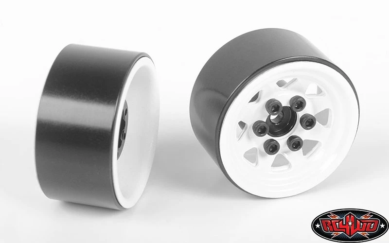 RC4WD Stamped Steel 1.0'' Stock Beadlock Wheels (White) (4) 6 RC4WD Stamped Steel 1.0'' Stock Beadlock Wheels (White) (4) - Image 4