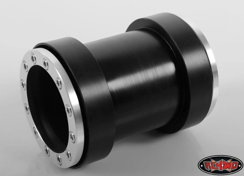 RC4WD Universal Monster Truck Beadlock Wheels V2 For Tamiya Clod Buster (Black Delrin) (2) 4 RC4WD Universal Monster Truck Beadlock Wheels V2 For Tamiya Clod Buster (Black Delrin) (2) - Image 2