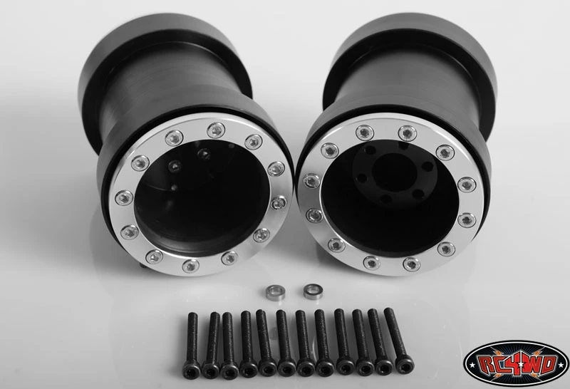 RC4WD Universal Monster Truck Beadlock Wheels V2 For Tamiya Clod Buster (Black Delrin) (2) 5 RC4WD Universal Monster Truck Beadlock Wheels V2 For Tamiya Clod Buster (Black Delrin) (2) - Image 3