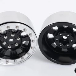 RC4WD Raceline Monster 2.2" Beadlock Wheels (Black/Silver) (4) -Cars Truck shop online RC4Z W0195 4