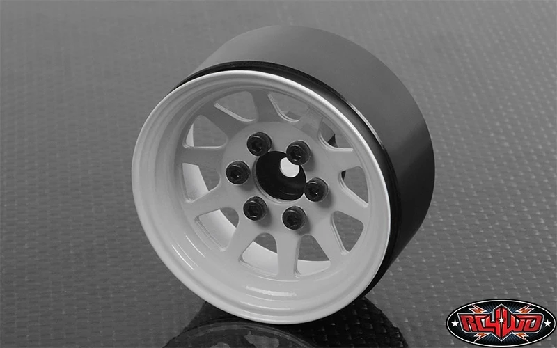 RC4WD OEM Stamped Steel 1.9" Beadlock Wheels (White) (4) 3 RC4WD OEM Stamped Steel 1.9" Beadlock Wheels (White) (4)