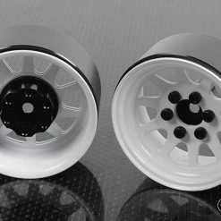 RC4WD OEM Stamped Steel 1.9" Beadlock Wheels (White) (4) 10 RC4WD OEM Stamped Steel 1.9" Beadlock Wheels (White) (4) -Cars Truck shop online RC4Z W0208 4
