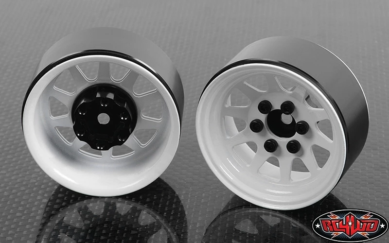 RC4WD OEM Stamped Steel 1.9" Beadlock Wheels (White) (4) 5 RC4WD OEM Stamped Steel 1.9" Beadlock Wheels (White) (4) - Image 3