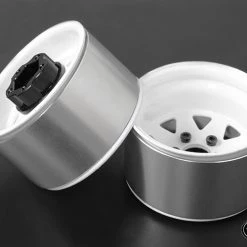 RC4WD 5 Lug Deep Dish Wagon 1.9" Steel Stamped Beadlock Wheels (White) (4) -Cars Truck shop online RC4Z W0242 5