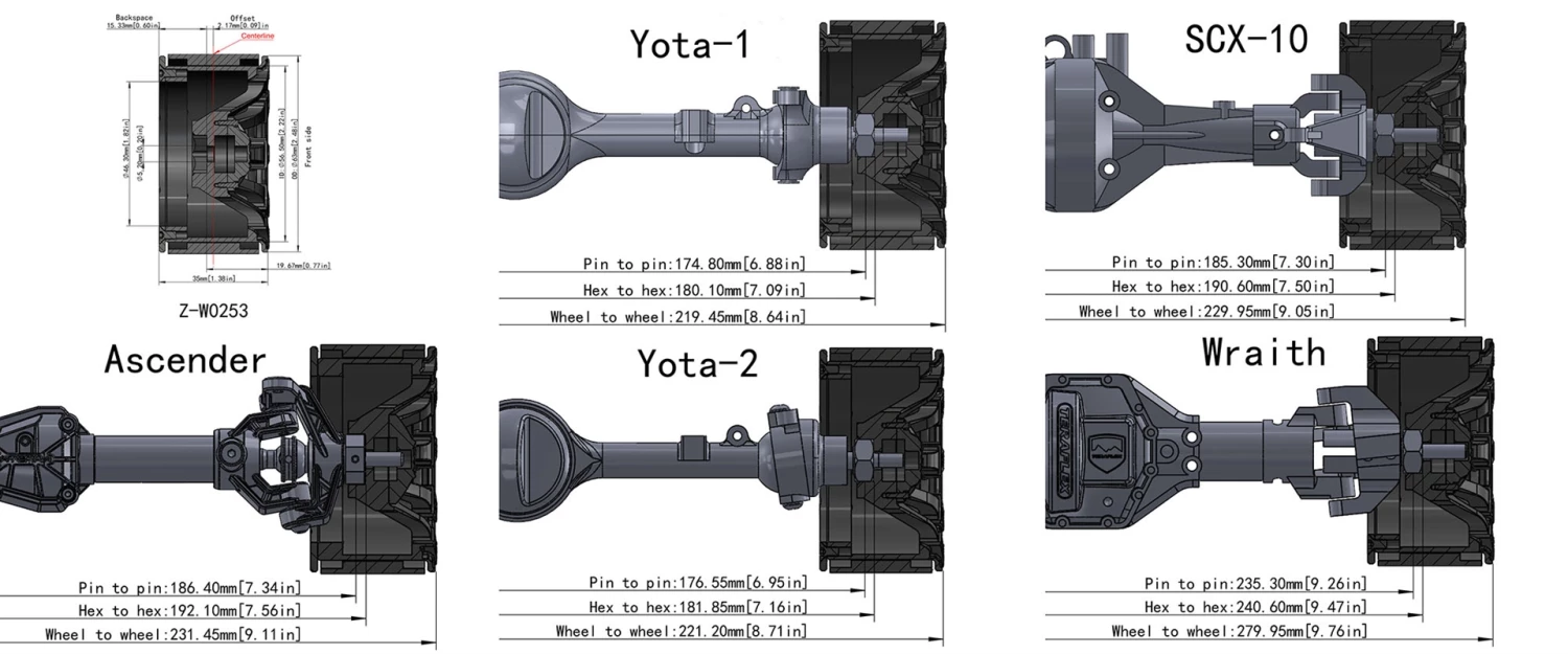 RC4WD Fuel Offroad Battle Axe 2.2" Beadlock Wheels (4) 8 RC4WD Fuel Offroad Battle Axe 2.2" Beadlock Wheels (4) - Image 6