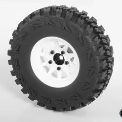 RC4WD OEM Stamped Steel 1.55" Beadlock Wheels (White) (4) -Cars Truck shop online RC4Z W0260 6