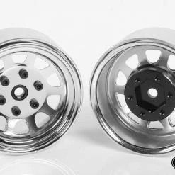 RC4WD Stamped Steel 1.7" Beadlock Wagon Wheels (Chrome) (4) -Cars Truck shop online RC4Z W0271 4