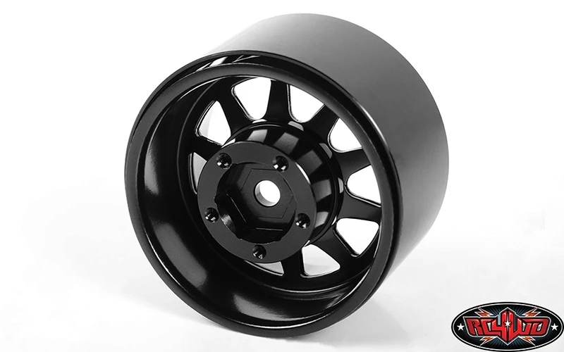 RC4WD Deep Dish Wagon 1.55" Stamped Steel Beadlock Wheels Black (4) 4 RC4WD Deep Dish Wagon 1.55" Stamped Steel Beadlock Wheels Black (4) - Image 2