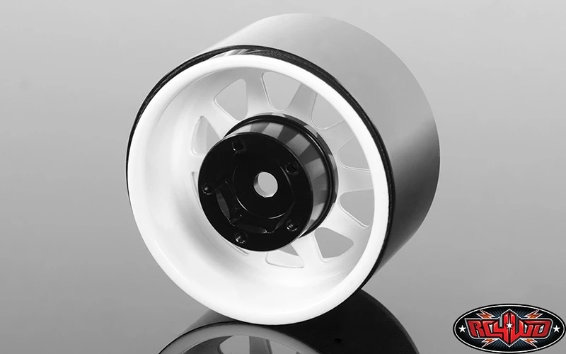 RC4WD Deep Dish Wagon 1.55" Stamped Steel Beadlock Wheels White (4) 4 RC4WD Deep Dish Wagon 1.55" Stamped Steel Beadlock Wheels White (4) - Image 2