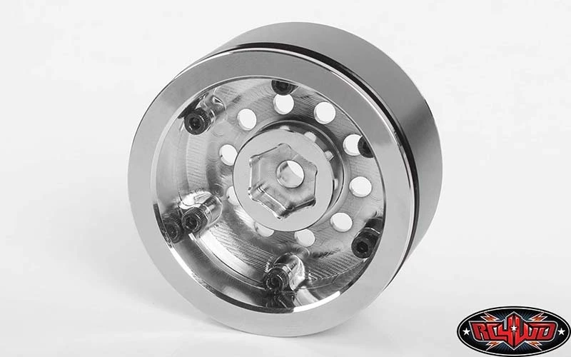 RC4WD Classic 10-Hole Chrome 1.9" Beadlock Wheels (4) 5 RC4WD Classic 10-Hole Chrome 1.9" Beadlock Wheels (4) - Image 3