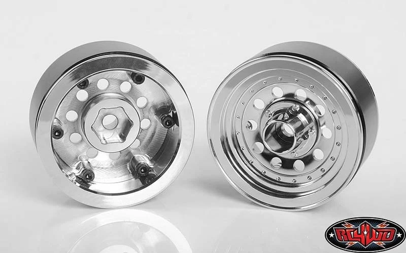 RC4WD Classic 10-Hole Chrome 1.9" Beadlock Wheels (4) 6 RC4WD Classic 10-Hole Chrome 1.9" Beadlock Wheels (4) - Image 4