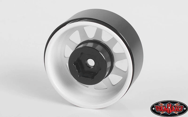 RC4WD OEM 6-Lug Stamped Steel 1.55" Beadlock Wheels (White) (4) 4 RC4WD OEM 6-Lug Stamped Steel 1.55" Beadlock Wheels (White) (4) - Image 2