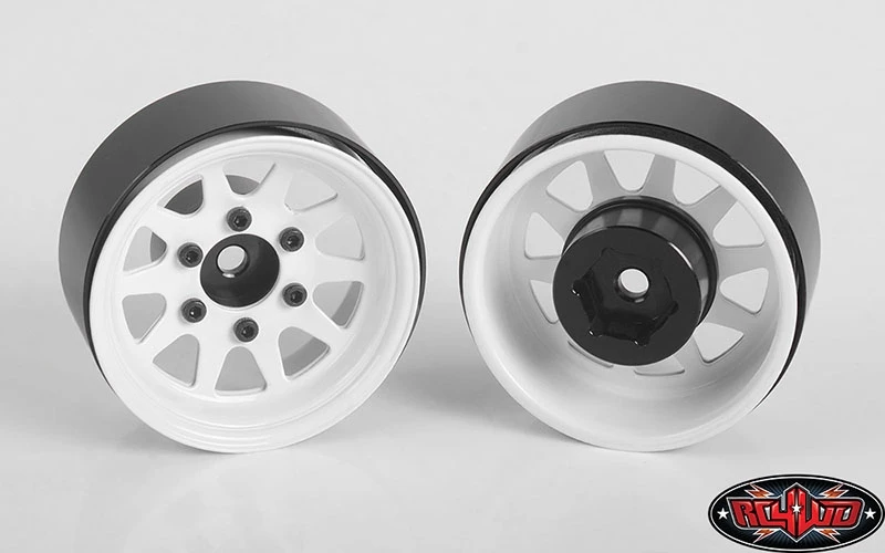 RC4WD OEM 6-Lug Stamped Steel 1.55" Beadlock Wheels (White) (4) 5 RC4WD OEM 6-Lug Stamped Steel 1.55" Beadlock Wheels (White) (4) - Image 3