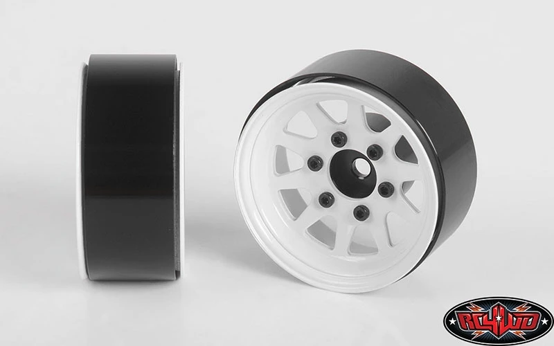 RC4WD OEM 6-Lug Stamped Steel 1.55" Beadlock Wheels (White) (4) 6 RC4WD OEM 6-Lug Stamped Steel 1.55" Beadlock Wheels (White) (4) - Image 4