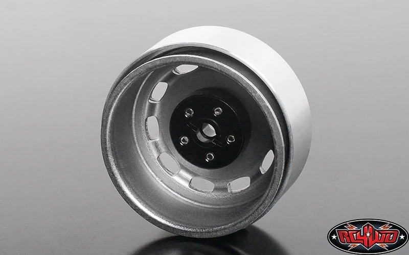 RC4WD Stamped Steel 1.7" 10-Oval Hole Wheels (Plain) (4) 4 RC4WD Stamped Steel 1.7" 10-Oval Hole Wheels (Plain) (4) - Image 2