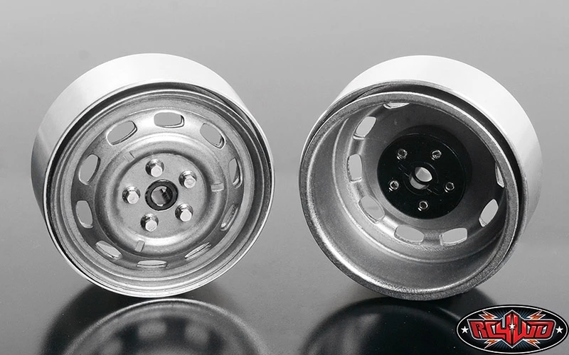 RC4WD Stamped Steel 1.7" 10-Oval Hole Wheels (Plain) (4) 5 RC4WD Stamped Steel 1.7" 10-Oval Hole Wheels (Plain) (4) - Image 3