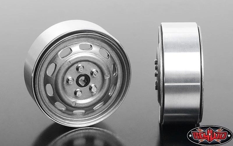 RC4WD Stamped Steel 1.7" 10-Oval Hole Wheels (Plain) (4) 6 RC4WD Stamped Steel 1.7" 10-Oval Hole Wheels (Plain) (4) - Image 4