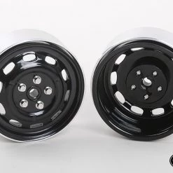 RC4WD Stamped Steel 1.7" 10-Oval Hole Wheels (Black) (4) -Cars Truck shop online RC4Z W0313 4