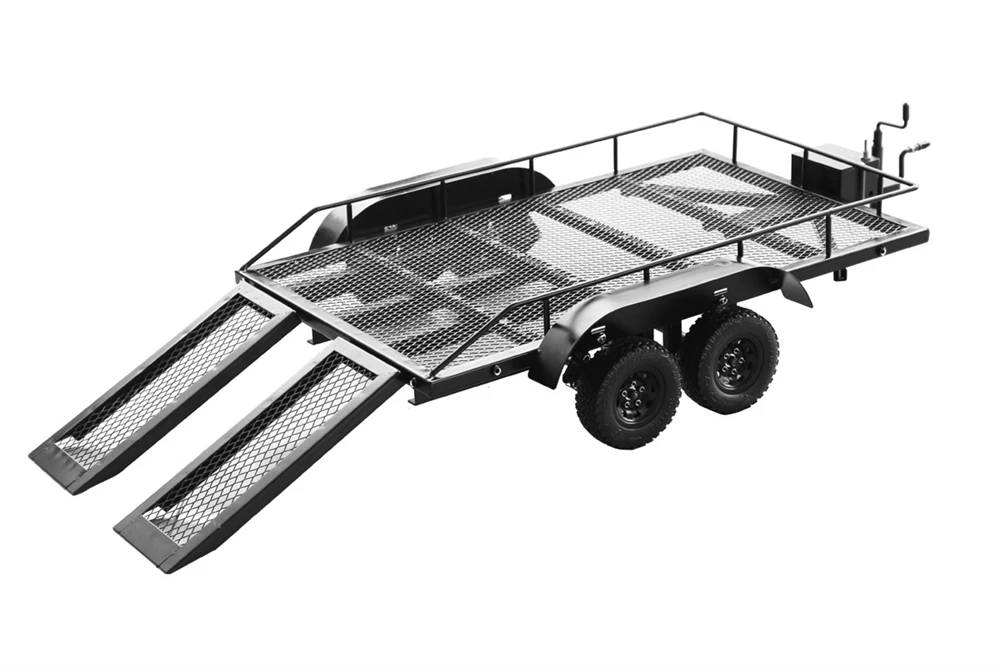 Racers Edge 1/10 Scale Full Metal Trailer with LED Lights 4 Racers Edge 1/10 Scale Full Metal Trailer with LED Lights - Image 2