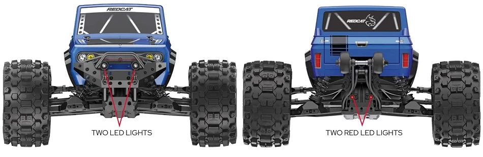 Redcat 1/8 Kaiju 6S Brushless Monster Truck RTR - Blue 18 Redcat 1/8 Kaiju 6S Brushless Monster Truck RTR - Blue - Image 16