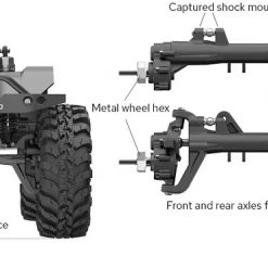 Redcat Gen8 V2 RTR with International Scout II Body - Green 45 Redcat Gen8 V2 RTR with International Scout II Body - Green -Cars Truck shop online RER13034 107 1