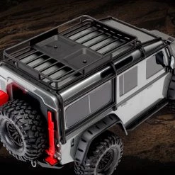 Traxxas TRX-4 RTR with Land Rover Defender Body (Silver) -Cars Truck shop online Rugged Roll Cage TRX 4 Defender