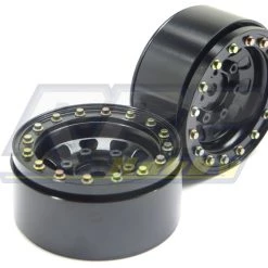 SSD RC 1.55" Steel D Hole Beadlock Wheels (Black) (2) -Cars Truck shop online SSD00097 7