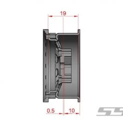 SSD RC 1.55" Steel D Hole Beadlock Wheels (Silver) (2) -Cars Truck shop online SSD00099 5