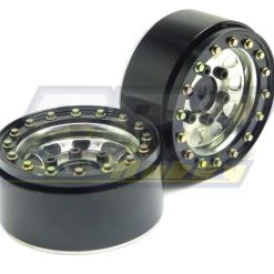 SSD RC 1.55" Steel D Hole Beadlock Wheels (Silver) (2) -Cars Truck shop online SSD00099 7