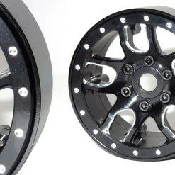 SSD RC 1.9" Double Time Beadlock Wheels (Black) (2)