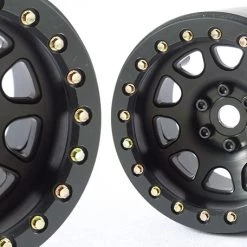 SSD RC 2.2" D Hole Beadlock Wheels (Black) (2)