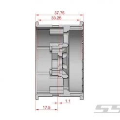 SSD RC 2.2" Assassin Wide Beadlock Wheels (Silver) (2) -Cars Truck shop online SSD00160 6