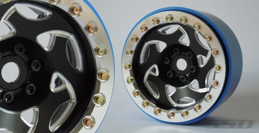 SSD RC 2.2" Champion PL Beadlock Wheels (Black / Silver) (2) 3 SSD RC 2.2" Champion PL Beadlock Wheels (Black / Silver) (2)
