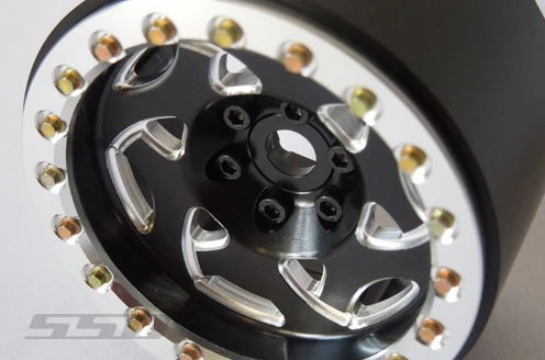 SSD RC 2.2" Champion PL Beadlock Wheels (Black / Silver) (2) 4 SSD RC 2.2" Champion PL Beadlock Wheels (Black / Silver) (2) - Image 2