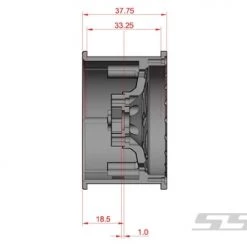 SSD RC 2.2" Champion PL Beadlock Wheels (Silver / Blue) (2) -Cars Truck shop online SSD00240 5