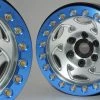 SSD RC 1.9" Champion Beadlock Wheels (Silver / Blue) (2) 2 SSD RC 1.9" Champion Beadlock Wheels (Silver / Blue) (2) -Cars Truck shop online SSD00244 2