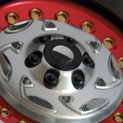 SSD RC 1.9" Champion Beadlock Wheels (Silver / Red) (2) -Cars Truck shop online SSD00248 3