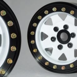 SSD RC 1.9" Steel 8 Spoke Beadlock Wheels (White) (2)