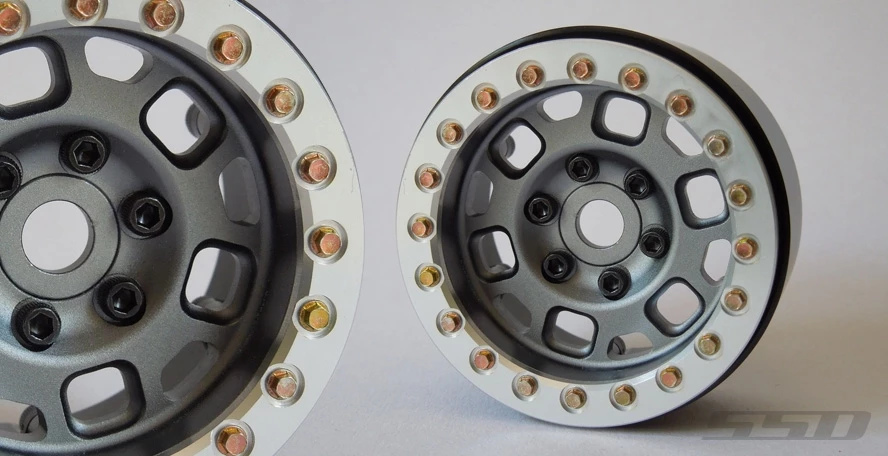 SSD RC 1.9" Contender Beadlock Wheels (Grey) (2) 3 SSD RC 1.9" Contender Beadlock Wheels (Grey) (2)