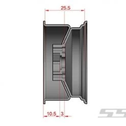 SSD RC 1.9" Steel 8 Hole Beadlock Wheels (Chrome) (2) -Cars Truck shop online SSD00270 5