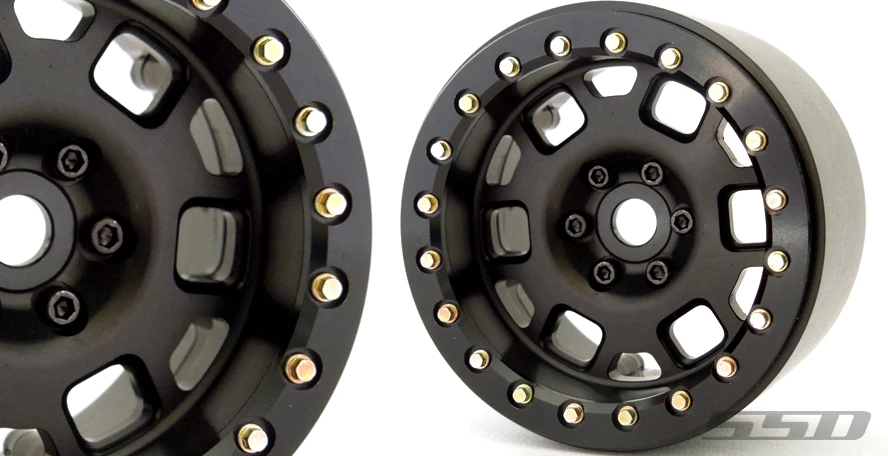 SSD RC 2.2" Contender Beadlock Wheels (Black) (2) 3 SSD RC 2.2" Contender Beadlock Wheels (Black) (2)