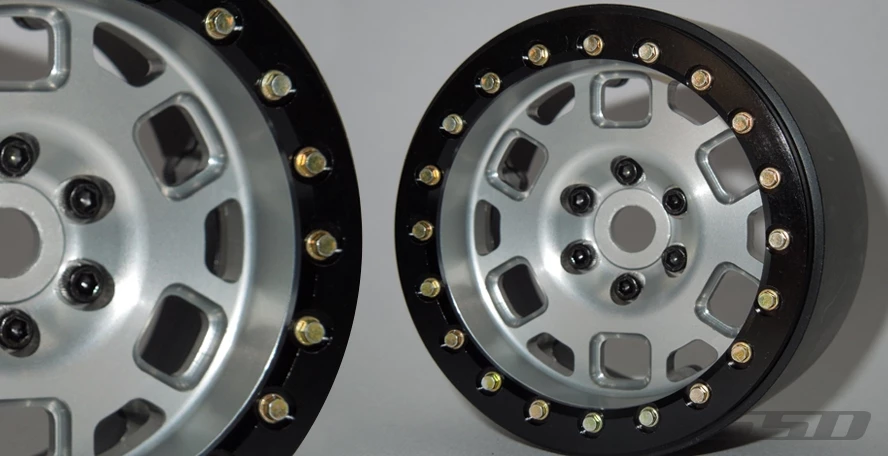 SSD RC 2.2" Contender Beadlock Wheels (Silver) (2) 3 SSD RC 2.2" Contender Beadlock Wheels (Silver) (2)