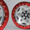SSD RC 2.2" Champion Beadlock Wheels (Silver / Red) (2) -Cars Truck shop online SSD00345 2
