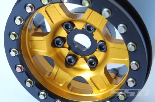 SSD RC 1.9" Challenger Beadlock Wheels (Gold) (2) 4 SSD RC 1.9" Challenger Beadlock Wheels (Gold) (2) - Image 2