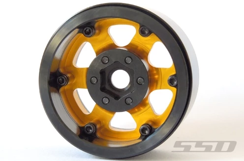SSD RC 1.9" Challenger Beadlock Wheels (Gold) (2) 5 SSD RC 1.9" Challenger Beadlock Wheels (Gold) (2) - Image 3