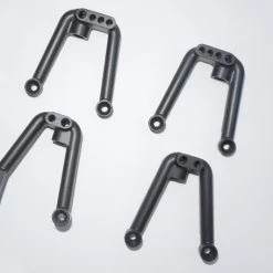 SSD RC Aluminum Shock Hoops for SCX10 II (Black)