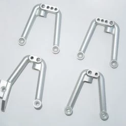 SSD RC Aluminum Shock Hoops for SCX10 II (Silver)