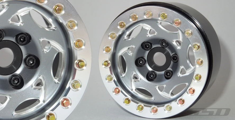SSD RC 1.9" Champion Beadlock Wheels (Grey/Silver) (2) 3 SSD RC 1.9" Champion Beadlock Wheels (Grey/Silver) (2)
