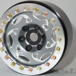 SSD RC Single 1.9" Champion Beadlock Wheel (Grey/Silver) (1)