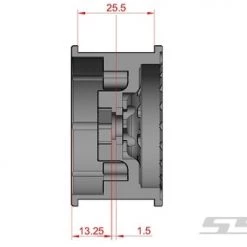 SSD RC Single 1.9" Warrior Beadlock Wheel (Silver) (1) -Cars Truck shop online SSD00427 SPARE 5